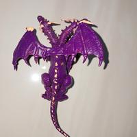 Giocattolo miniatura drago in plastica vintage