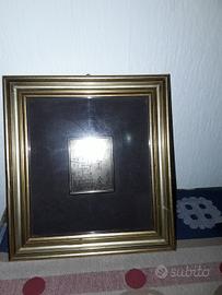 quadretto in foglia d'oro 