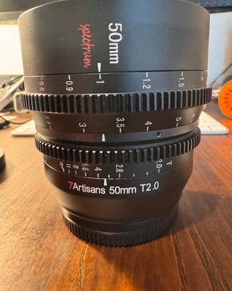 Obiettivo 50mm L mount Cine 7Artisans