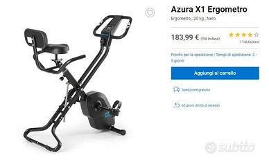 cyclette pieghevole Azura X1 con Ergometro