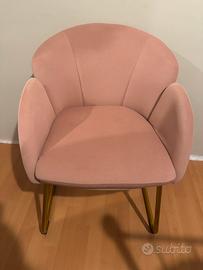 Poltrona imbottita salotto camera da letto