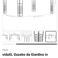 gazebo da giardino bianco