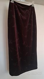 Gonna viola con ricambi floreali