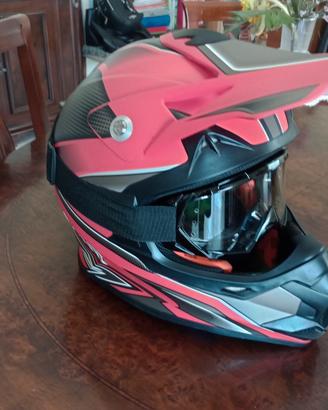 casco integrale bhr enduro/motocross 
