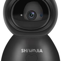 SHIWOJIA 1080P HD Telecamera Wi-Fi Interno,Videoca