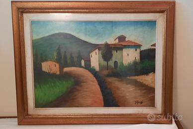 Dipinto con cornice di Rino Fioretti 