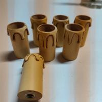 portalampada a forma di candela 