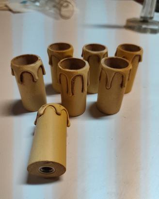 portalampada a forma di candela 