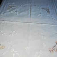 Tovaglia bianca nuova lino e cotone 