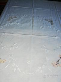 Tovaglia bianca nuova lino e cotone 