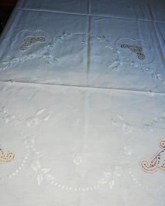 Tovaglia bianca nuova lino e cotone 