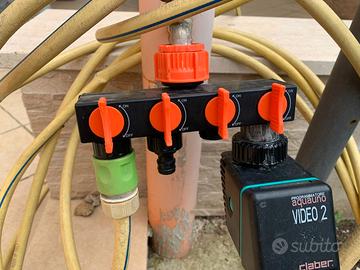 Adattatore per rubinetto in PVC a 4 uscite