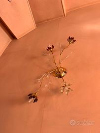 Lampadari e applique placcati oro luci led