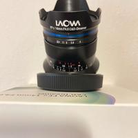 Venus Laowa 14mm f/4 FF RL Zero-D attacco canon RF