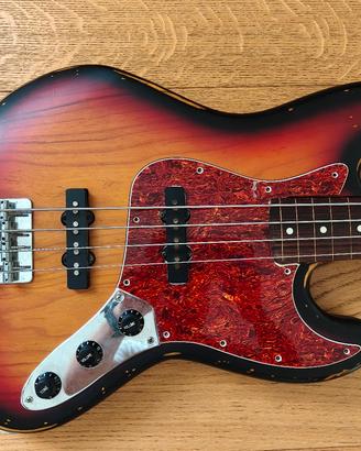 jazz bass fretless assemblato 
