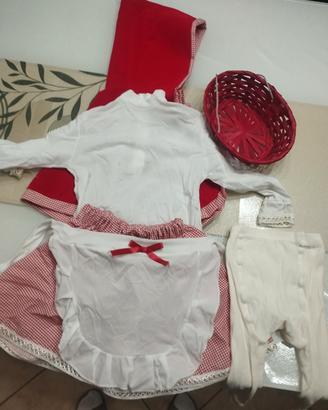vestito di carnevale cappuccetto rosso 