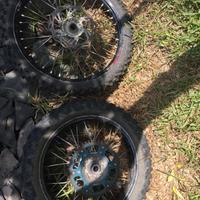 ruote forcelle mono ohlins Carter Honda Crf 