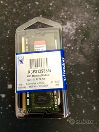 MEMORIA KINGSTONE 4GB DDR3