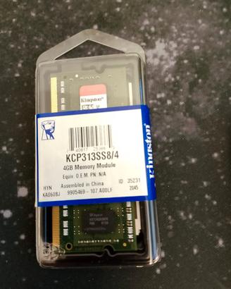 MEMORIA KINGSTONE 4GB DDR3
