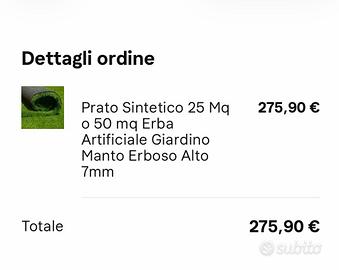 Prato sintetico