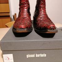 Stivali in pelle di pitone Gianni Barbato