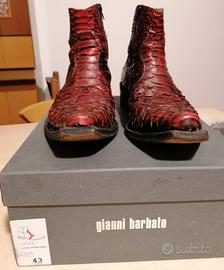 Stivali in pelle di pitone Gianni Barbato