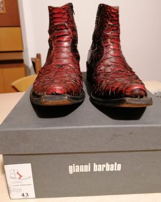 Stivali in pelle di pitone Gianni Barbato