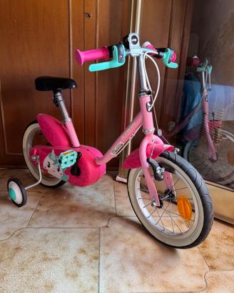 Bicicletta per bambina B'TWIN 14 pollici