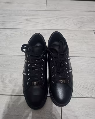 Scarpe n°44 Philippe Plein Nappa Leather lo-top