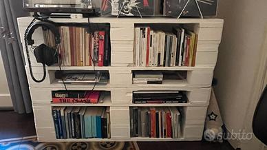 Libreria / Porta TV in Pallet EPAL Bianchi