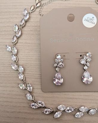 Collana e orecchini da Sposa 