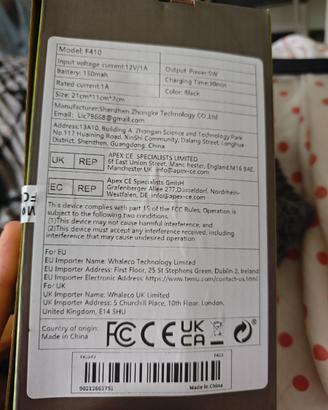 dash cam modello f410