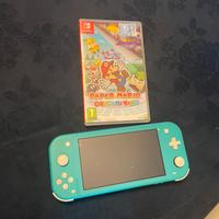 Switch lite + gioco suoer mario origami