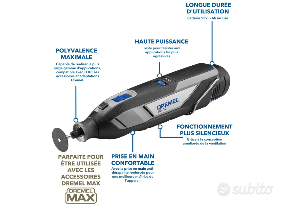 Dremel 8240 Multiutensile a batteria alB0CGHWZJN4 - Giardino e Fai da te In  vendita a Frosinone