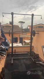 Rack da esterno e dip station autoprodotto