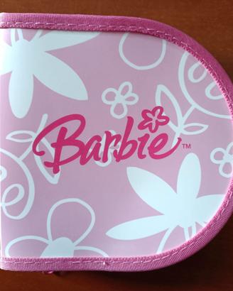 BARBIE Custodia a libro porta dischi CD DVD NUOVA