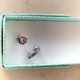 orecchini in argento e rodio con zirconi Pier Lang