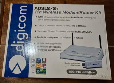 Modem/Router kit Digicom Michelangelo Wave 300C