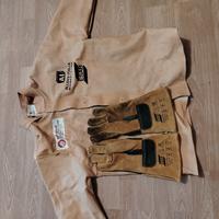 giacca e guanti saldatore