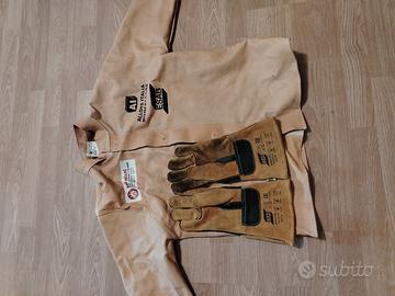 giacca e guanti saldatore