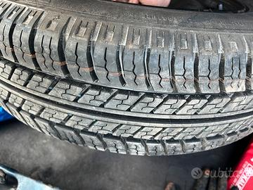 Cerchio e gomma michelin 155 70 13