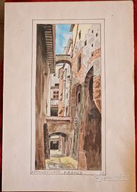 acquerello Firenze  m. filippucci 
