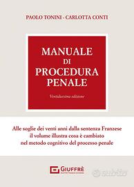 Manuale di procedura penale, Tonini – Conti
