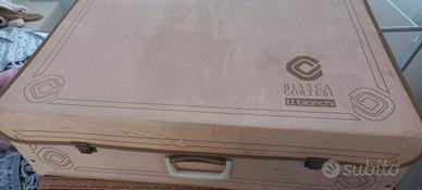 corredo letto in raso bianco