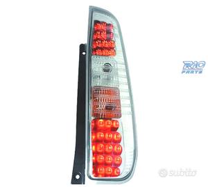 FANALI FORD FIESTA 02-08 LED FONDO CROMATO