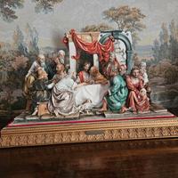 MONUMENTALE  RARA PORCELLANA CAPODIMONTE  FIRMATA!