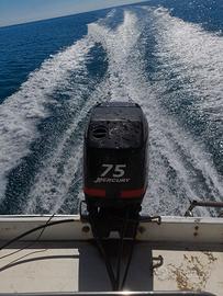 Barca a motore Mercury prendiaole