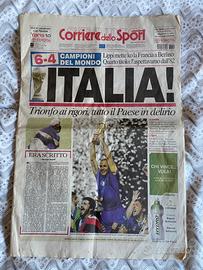 Italia campione del mondo 2006 corriere sport