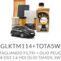 Filtri peugeot 208 DS3 1.6 HDI disel