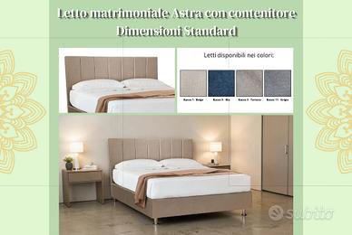 [NUOVO] LETTO MATRIMONIALE ASTRA CON CONTENITORE